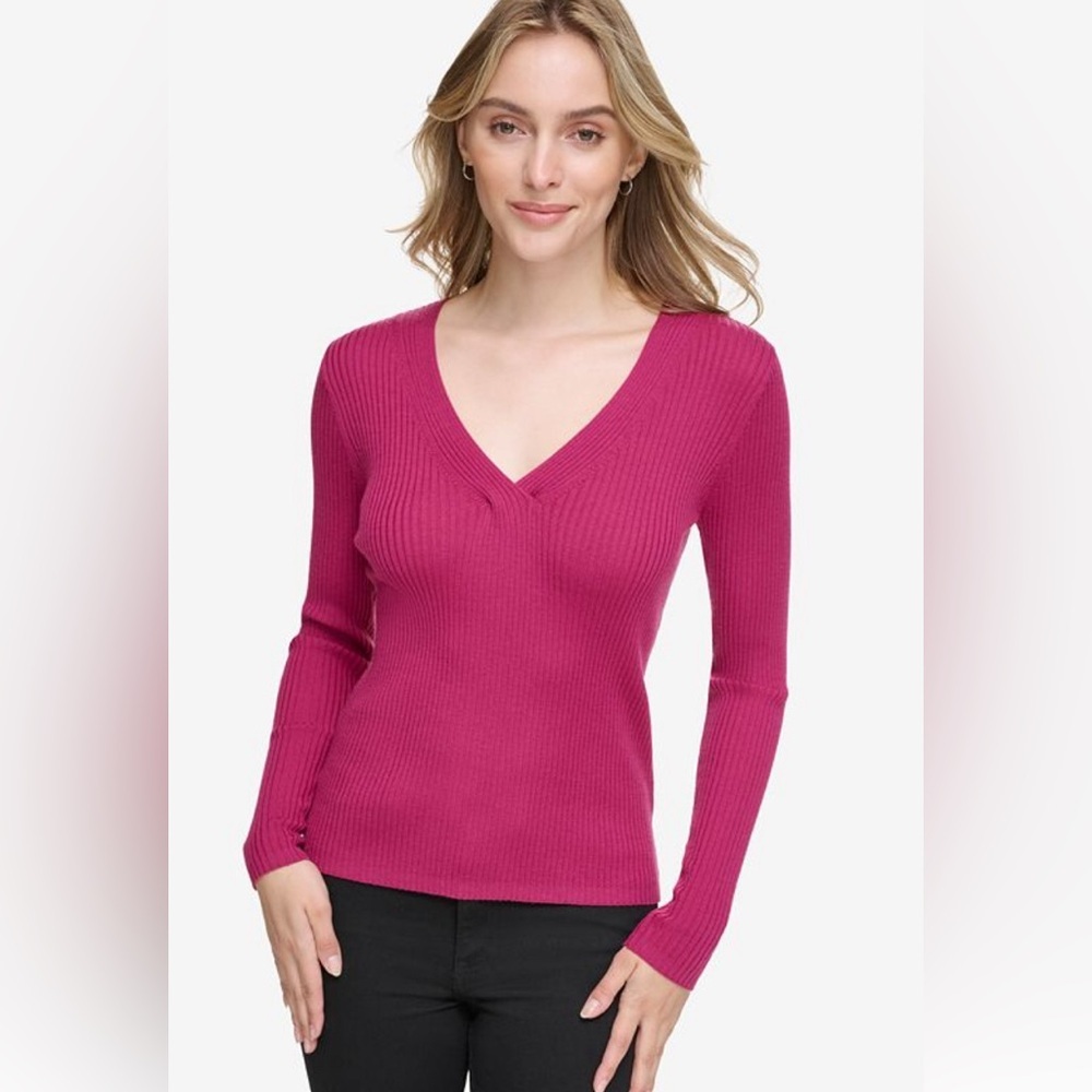 CALVIN KLEIN Ribbed Sweater - Picture 1 of 6